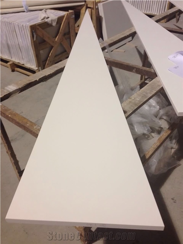Pure White Project Show-1 Quartz Vanity Top Bath Top Master Bath Tops