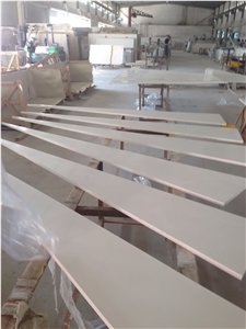 Pure White Project Show-1 Quartz Vanity Top Bath Top Master Bath Tops