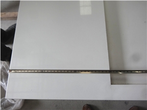 Pure White Quartz-Countertop Bench Tops Desk Tops Island Tops