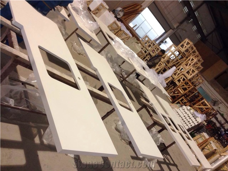 Pure White Quartz Countertop Project Show