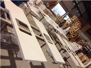 Pure White Quartz Countertop Project Show