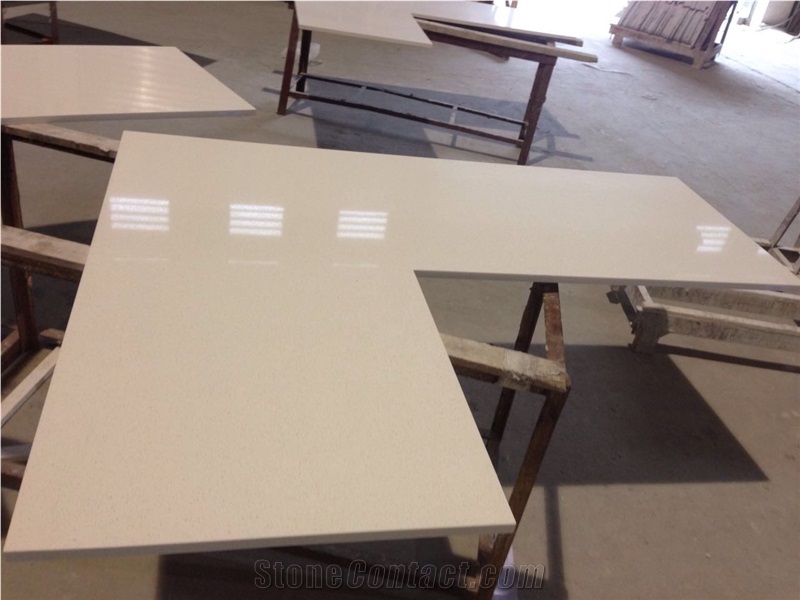 Pure White Quartz Countertop Project Show