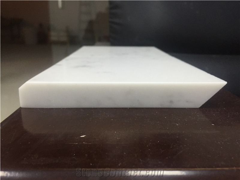 Quartz Miter Edge, White Quartz Kitchen Countertops