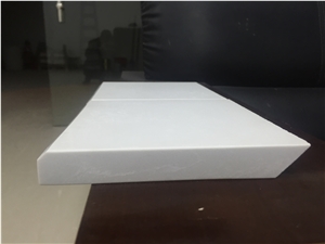 Quartz Miter Edge, White Quartz Kitchen Countertops