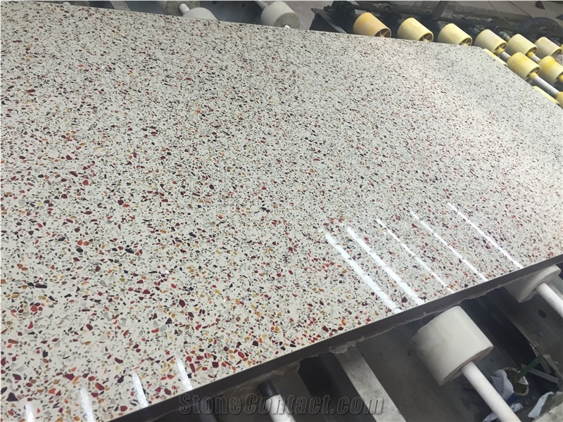 Red Mirror Quartz Countertop Bench Top Bar Top Desk Top