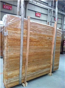 Travertine Gold / Iran High Quality Travertine Tiles & Slabs