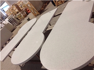 White Mirror Countertop Kitchen Worktops Bar Top