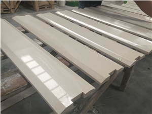 White Quartz-Threshold Kitchen Counter Top