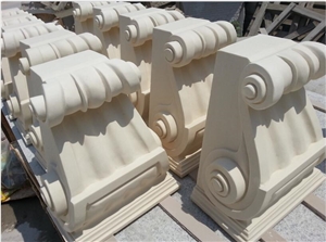 White Limestone,Beige Limestone Moldings, Cornices, Bandings
