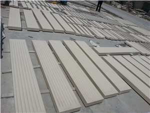 White Limestone,Beige Limestone Moldings, Cornices, Bandings
