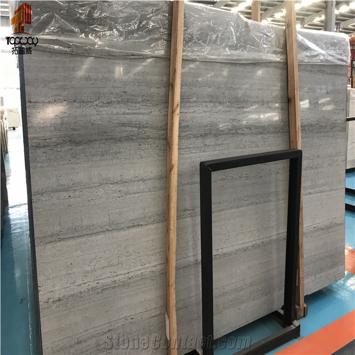Natural Stone Blue Travertine Tiles with High Quality