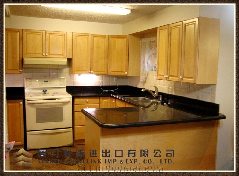 Black Galaxy Kitchen Countertop, Kitchen Design