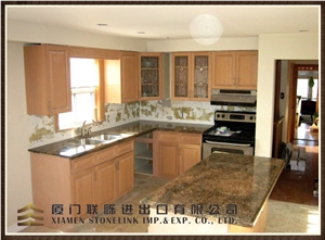 Granite Kitchen Countertop, Keywest Gold