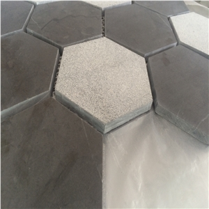 Black Marquina Marble Hexagon Tiles for Floor