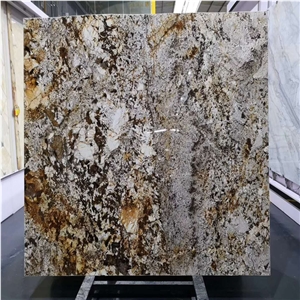 Brazil Gold Granite Slabs, Wall Tiles Cladding