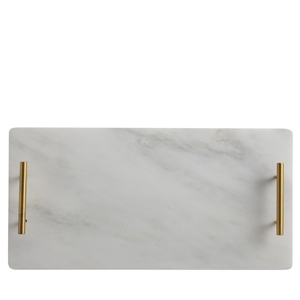 Carrara White Square Marble Trays