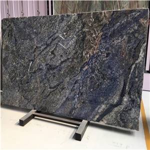 Luxurious Blue Azul Bahia Brazil Granite Slab