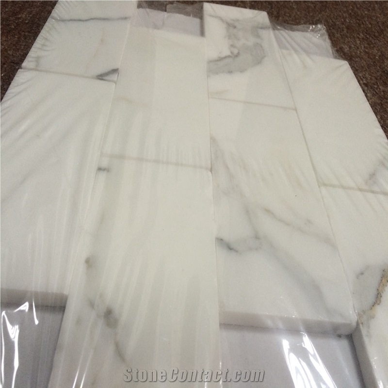 White Marble Subway Brick Mosaic Tiles