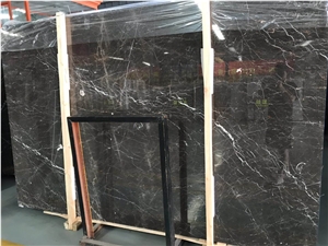 Saint Laurent Brown Tiny Marble Slabs and Tiles