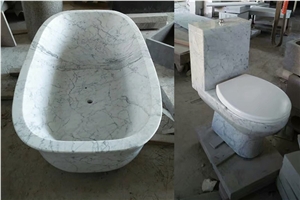 Carrara White Bath Tub & Toilet Sets Carrara White Bath Tub & Toilet Sets