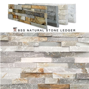 2019 Split Face Yellow Cultured Ledge Stone Veneer