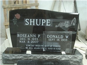 China Blackgranite Monument Slant Marker Headstone China Blackgranite Monument Slant Marker Headstone