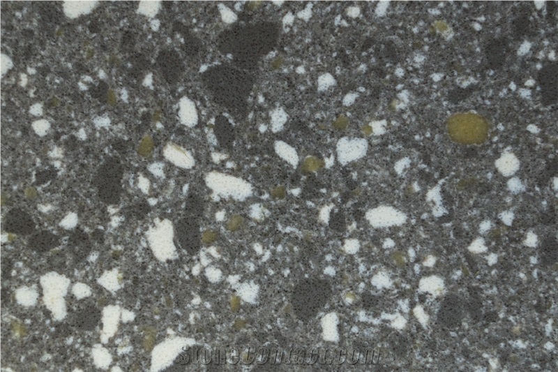 Dusky Black Quartz Slabs