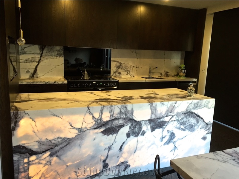 Lilac White Marble New York White