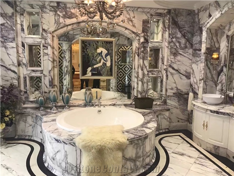 Lilac White Marble New York White