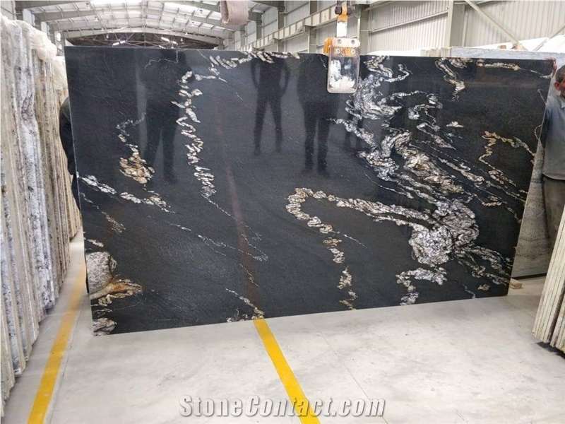 Alaska Black Granite Slabs
