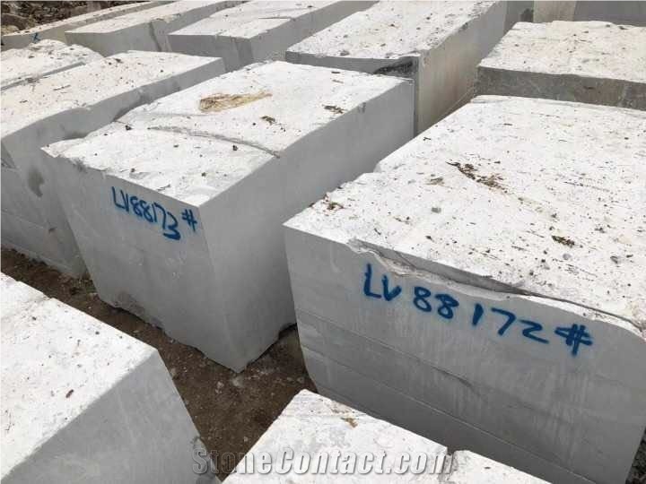 Castle Grey White Marble Quarry Blocks Big Rocks