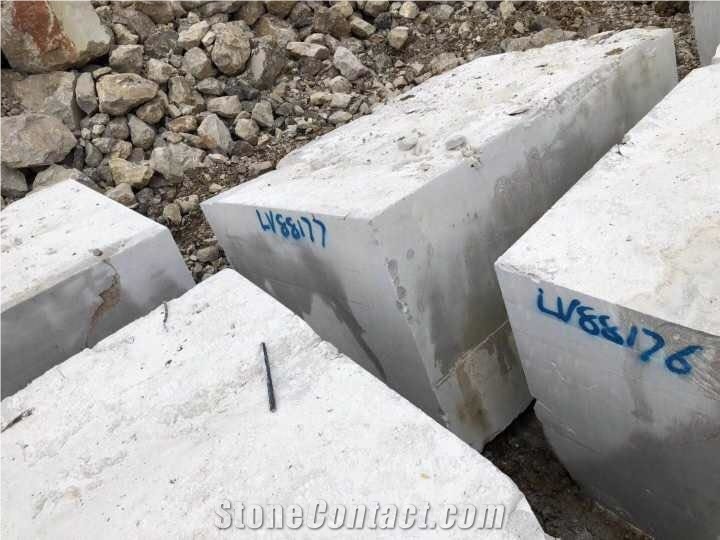 Castle Grey White Marble Quarry Blocks Big Rocks