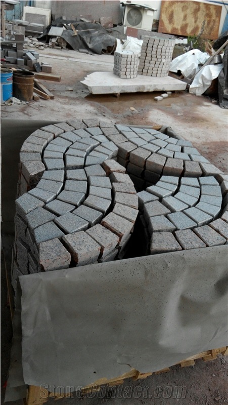 G562 Granite Cube Stone Pavers Setts Net Paste