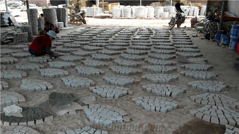 G562 Granite Cube Stone Pavers Setts Net Paste