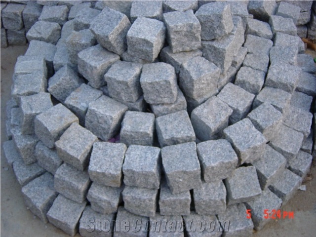 G603 Granite Cubes Stone Pavers Cobble Cobblestone