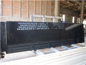 Long Hei Black Granite Kitchen Bar Top Countertops