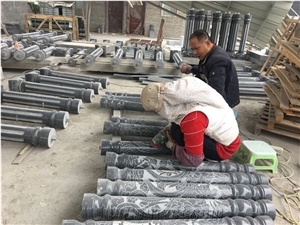 Long Hei Shafts Capitals Porch Column Ionic Polished
