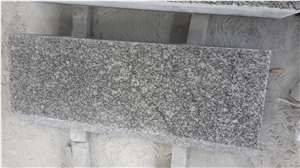 White and Black Granite Kerbstones Curbing Road