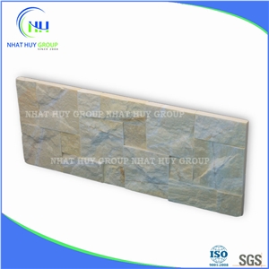 Yellow Marble Split Wall Cladding Tile