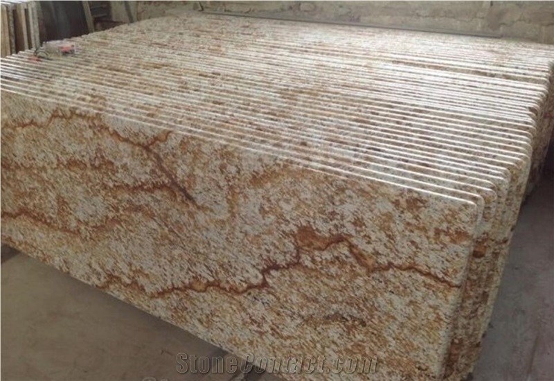 Verniz Tropical Granite Gangsaw Kitchen Slab