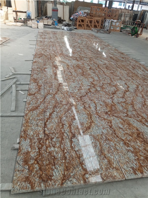 Verniz Tropical Granite Gangsaw Kitchen Slab