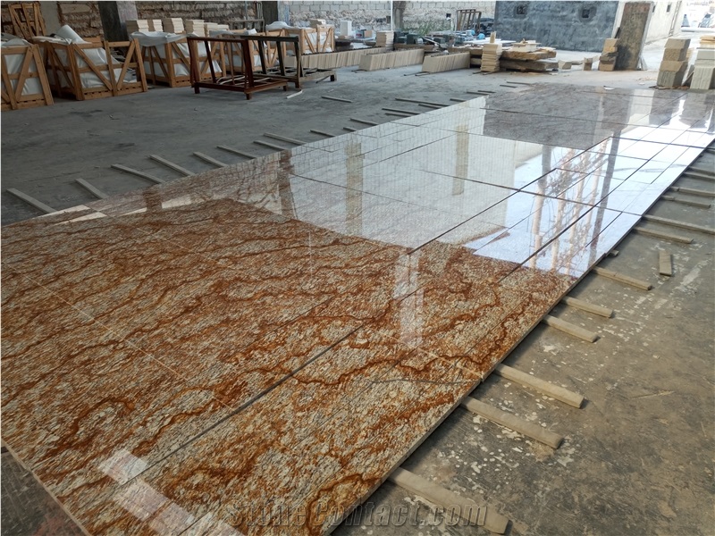 Verniz Tropical Granite Gangsaw Kitchen Slab
