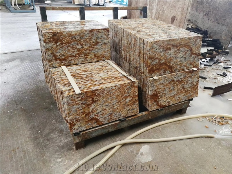 Verniz Tropical Granite Gangsaw Kitchen Slab
