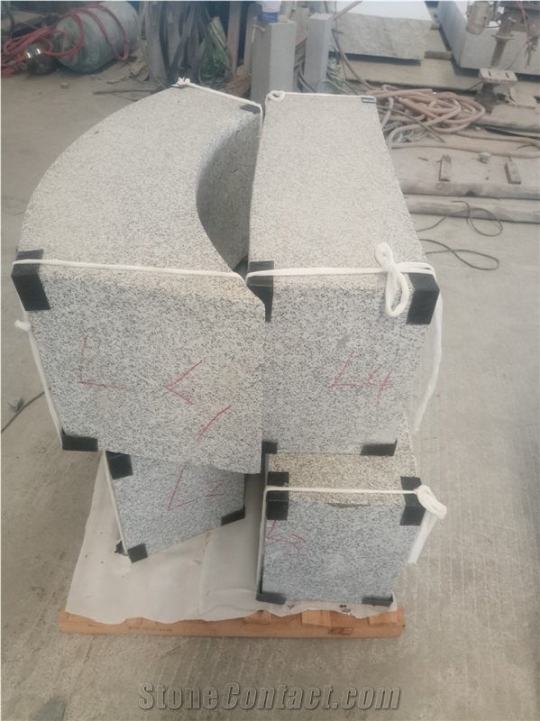 G655 Padang Light Grey Granite Tailor Made Steps