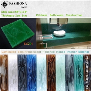 Laminated Glass Semi-Transparent Countertops