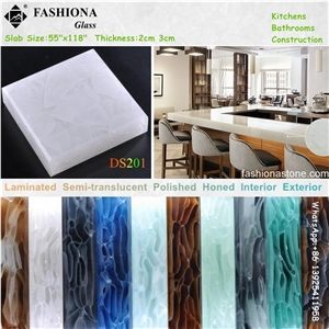 Semi-Transparent Laminated Glass Slab,Tile,Column.