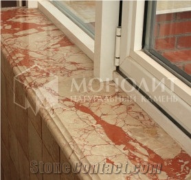 Rosalia Marble Window Parapet