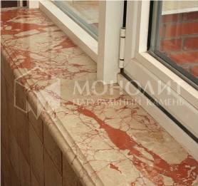 Rosalia Marble Window Parapet Rosalia Marble Window Parapet