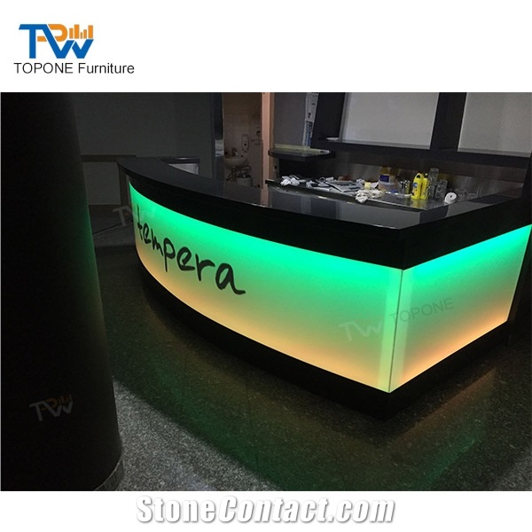 Modern Custom Made Led Acrylic Bar Counter Tops