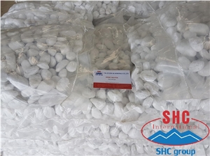 Yen Bai White Marble Pebble Stone